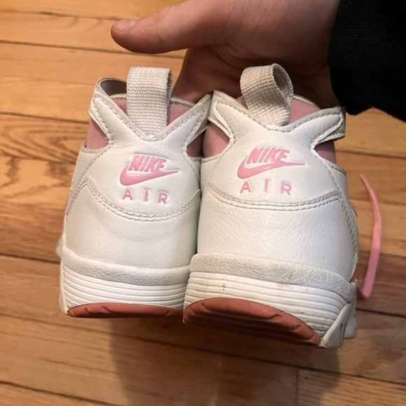 Nike Air Huarache High Top Pink and White Sneakers 7 - Picture 7 of 11
